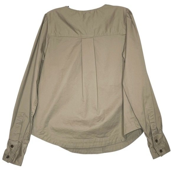 Banana Republic Maverick Tan Twill Button down Shirt size XS - Picture 3 of 14